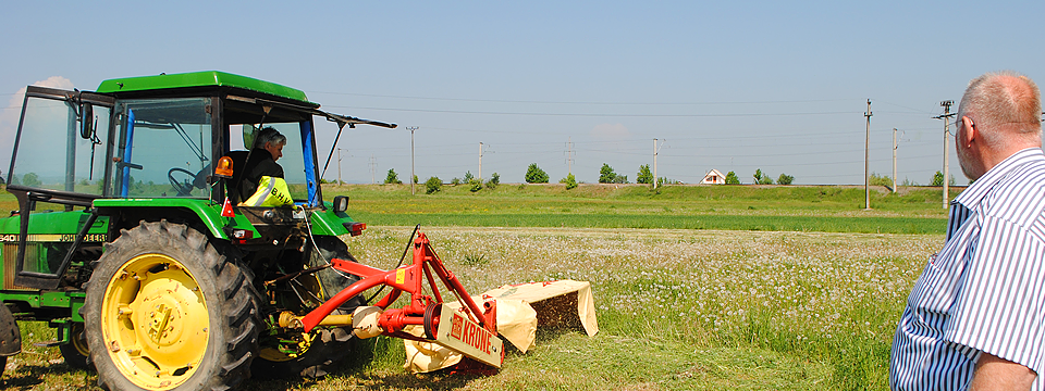 Tractor op het land